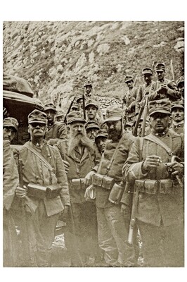 L\'esercito italiano mobilitò più di 5 milioni di uomini. Furono richiamati alle armi tutte le leve dal 1872 (avevano 43 anni nel 1915) al 1899 e 1900