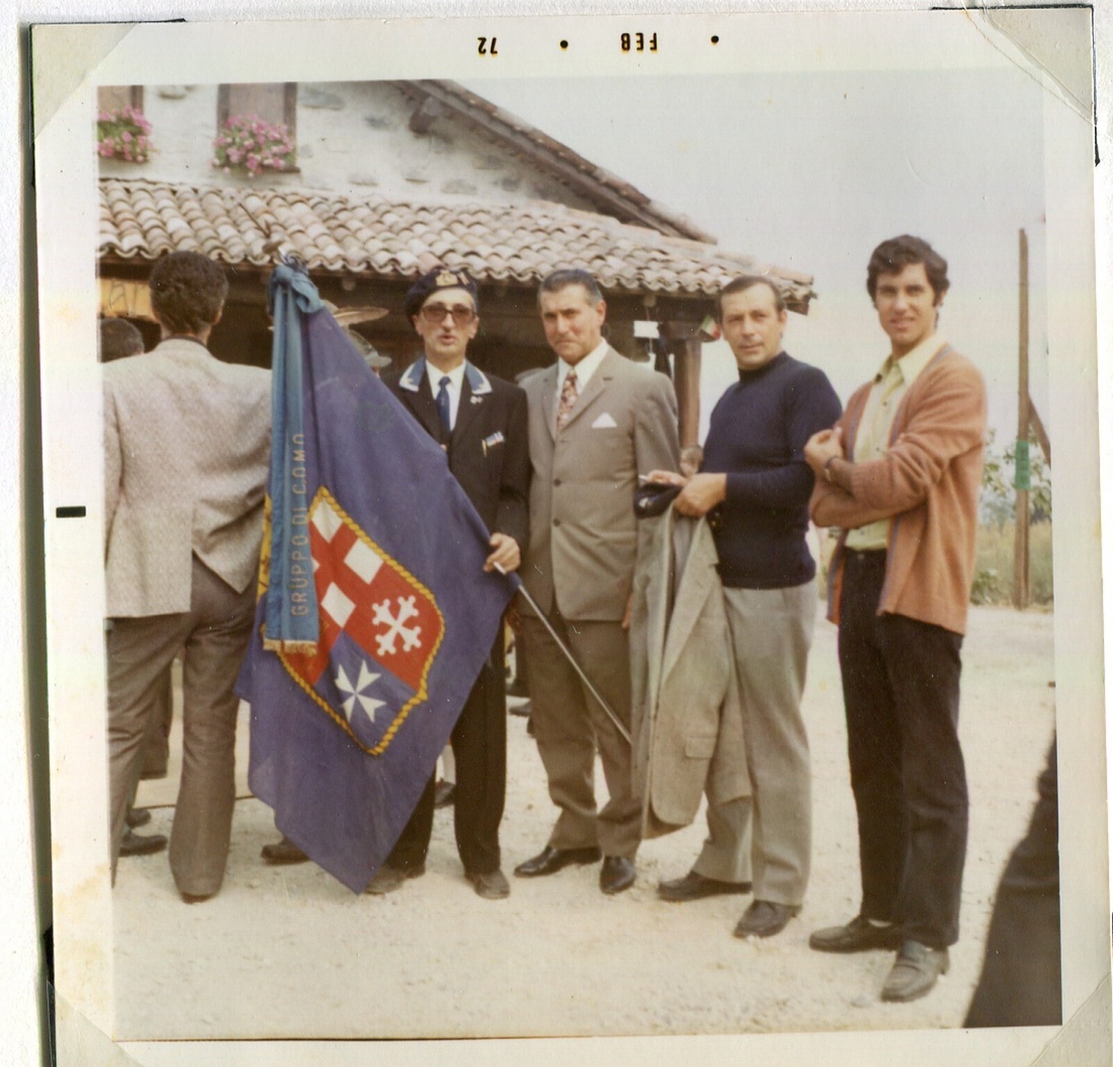 Lurago d\\\'Erba - Baita alpini - Inaugurazione - Ritratto di gruppo maschile