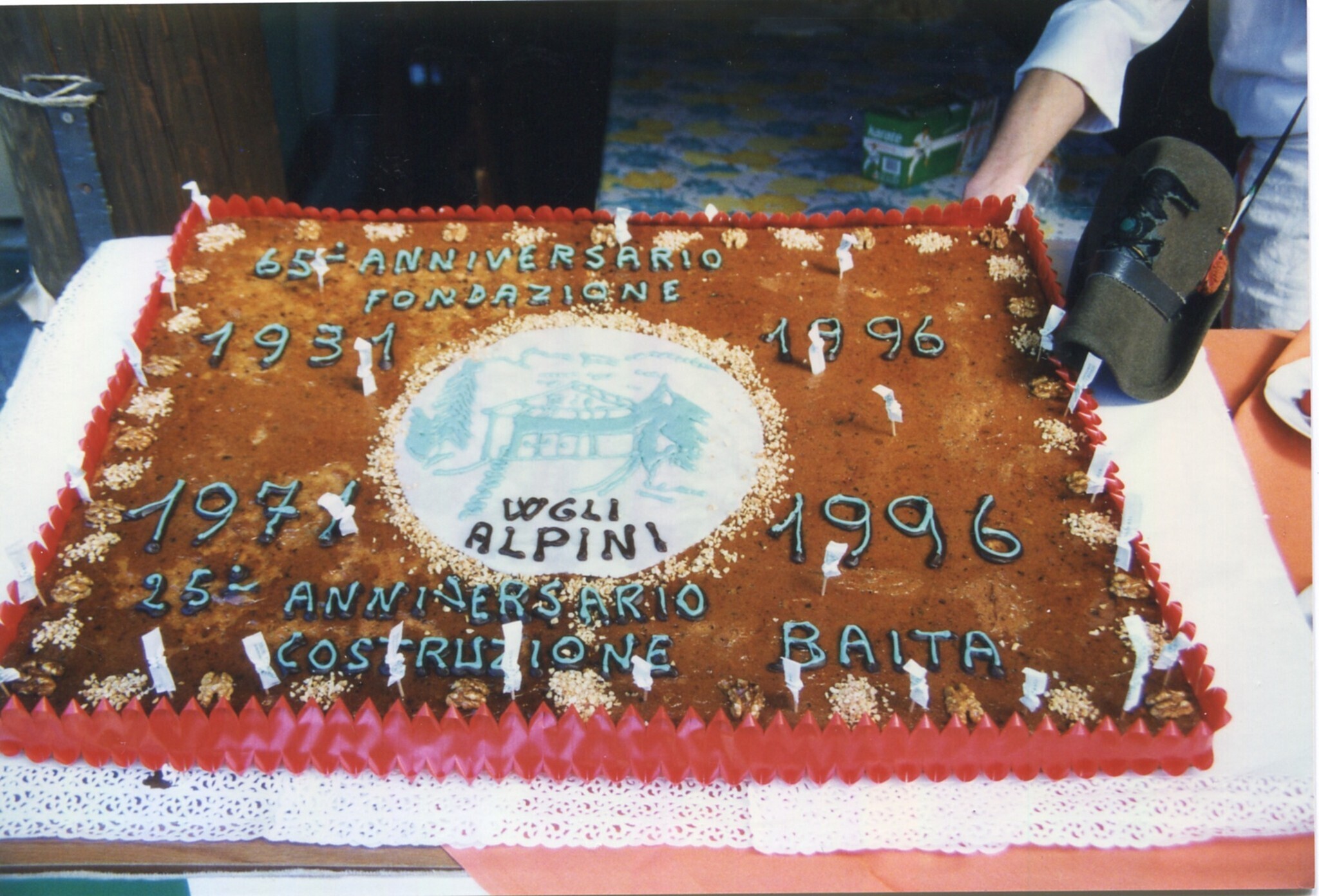 Celebrazione 65° di Fondazione Gruppo Alpini Lurago d\\\'Erba e celebrazione 25° anniversario costruzione baita - Torta celebrativa Celebrazione 65° di Fondazione Gruppo Alpini Lurago d\\\'Erba e celebrazione 25° anniversario costruzione baita - Torta celebrativa