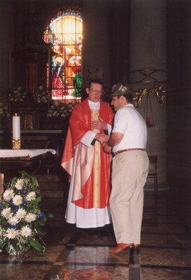 Celebrazione 70° di Fondazione Gruppo Alpini Lurago d\\\'Erba - S. Messa Chiesa Prepositurale San Giovanni Evangelista - Parroco don Angelo Luinetti con 