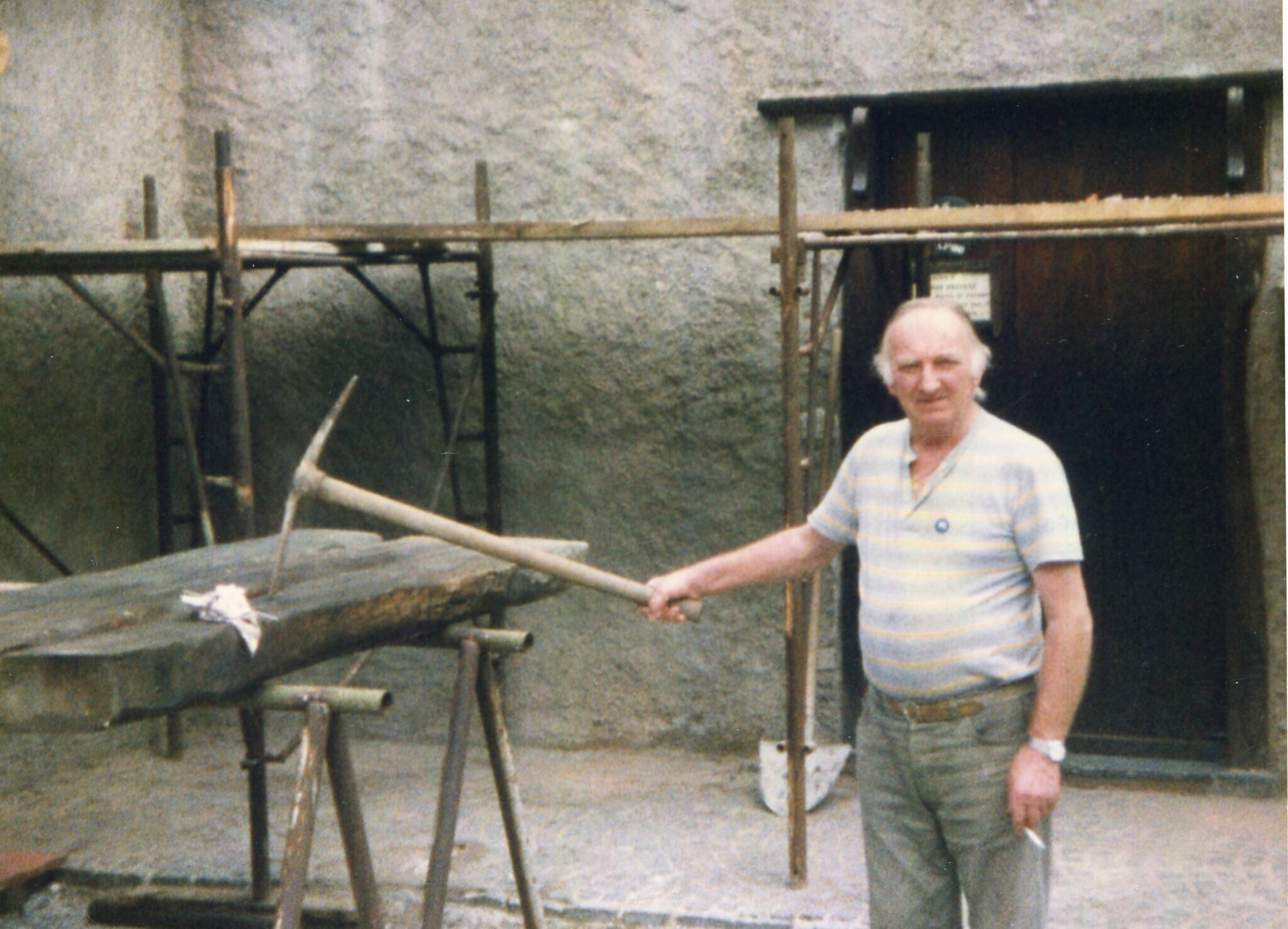 Ritratto maschile - Alpino - Volontario al lavoro - Luigi Molteni (detto Bisc)